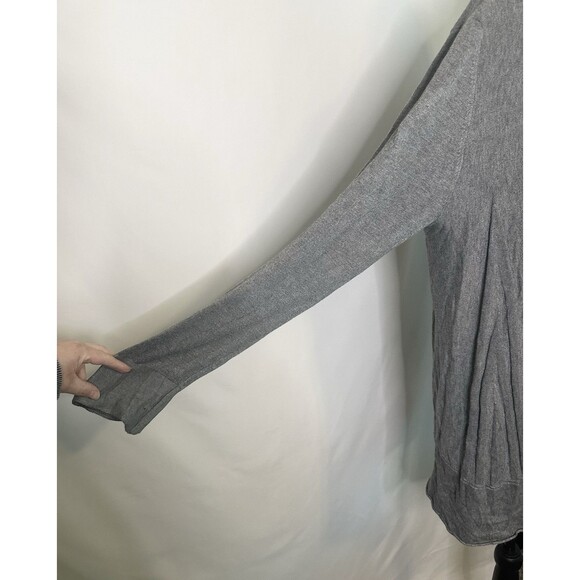 NY Collection Woman Gray Open Front Long Sleeve Cardigan Plus Size 1X NWT - Picture 5 of 8